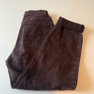 Vintage Chocolate Brown Lee Wranglers Mom Jeans